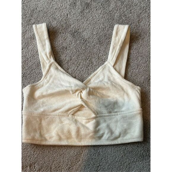 NWOT Madewell Cutout Knot Front Tank Top Lighthouse, Small $50 E15 - Picture 4 of 9